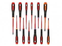 Bahco BE-9878SL ERGO Slim VDE Insulated Screwdriver Set, 12 Piece &pound;64.95